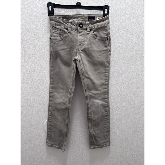 Volcom Other - Volcom Vorta Slim Straight Boys' Gray Denim Jeans Size 23 SIze 10 Youth